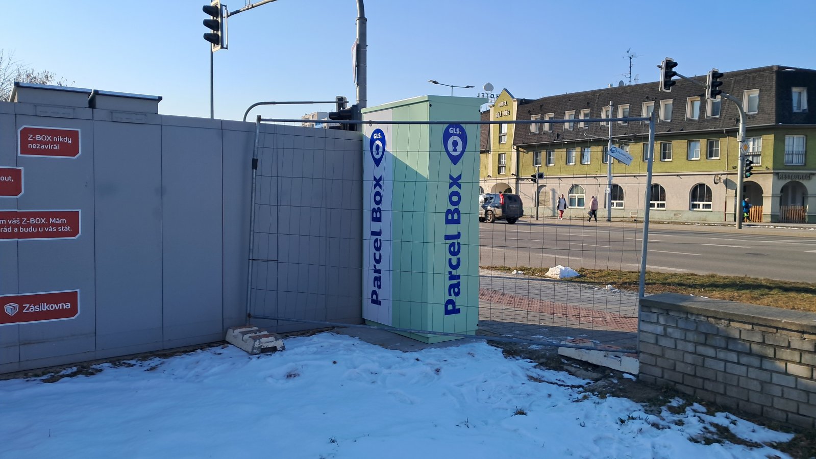 Umístění GLS ParcelBoxu v areálu SVATOPETRSKA