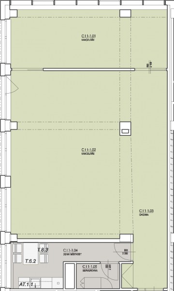 C I 1.02 Kancelář 125 m2
