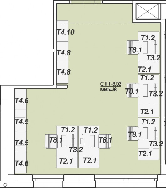 C II 3.03 Kancelář 30 m2