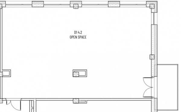 D1 4.2 Open space s balkonem 115 m2