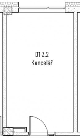 D1 3.2 Kancelář 20 m2