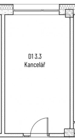 D1 3.3 Kancelář 20 m2