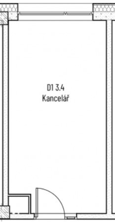 D1 3.4 Kancelář 18 m2