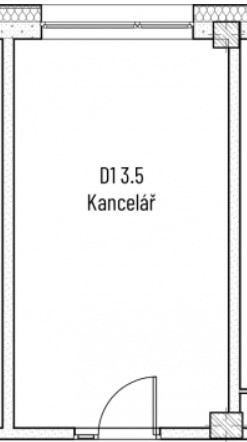 D1 3.5 Kancelář 20 m2