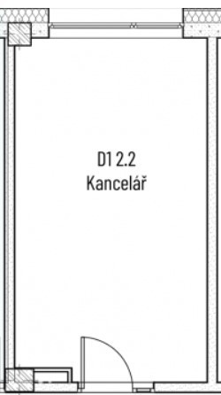 D1 2.2 Kancelář 20 m2