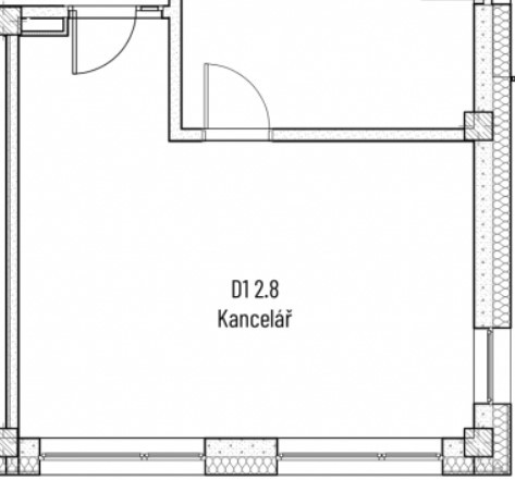 D1 2.8 Kancelář 31 m2