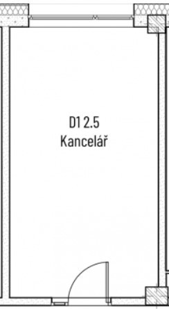 D1 2.5 Kancelář 20 m2