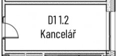 D1 1.2 Kancelář 17 m2