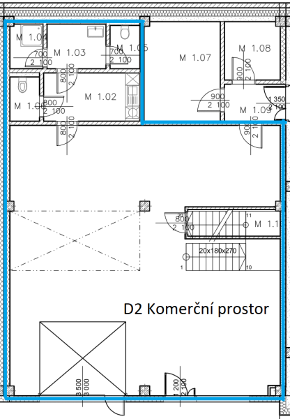 Flexibox 6 - Půdorys základní - SVATOPETRSKA Brno