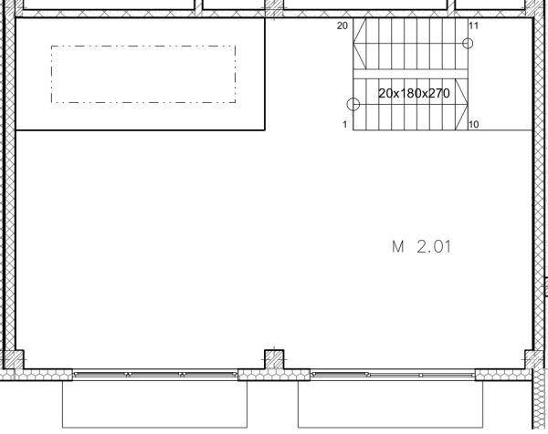 Flexibox 6 - Půdorys s nábytkem - SVATOPETRSKA Brno