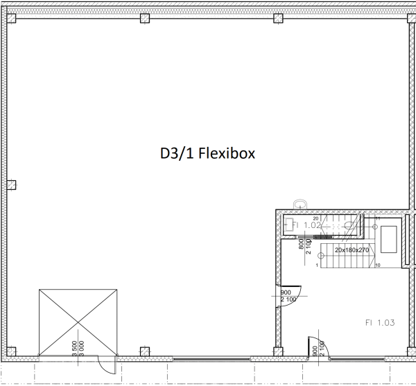 Flexibox 8 - Půdorys základní - SVATOPETRSKA Brno