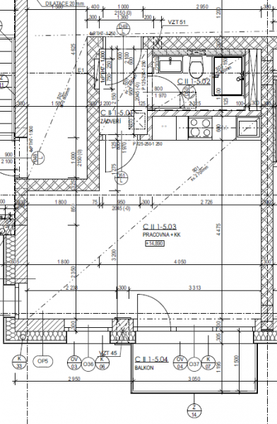 Byt 1+KK, 35,50m2