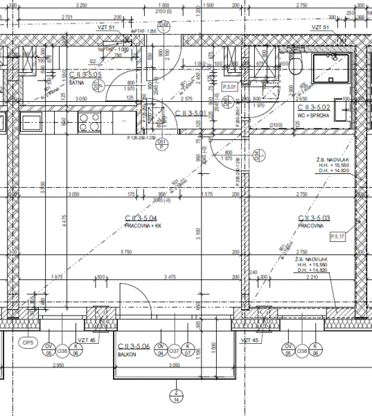 Byt 2+KK, 58,65m2