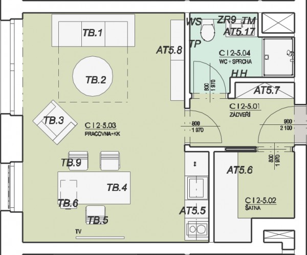 C I 5.2 Kancelář / Ateliér 36 m2